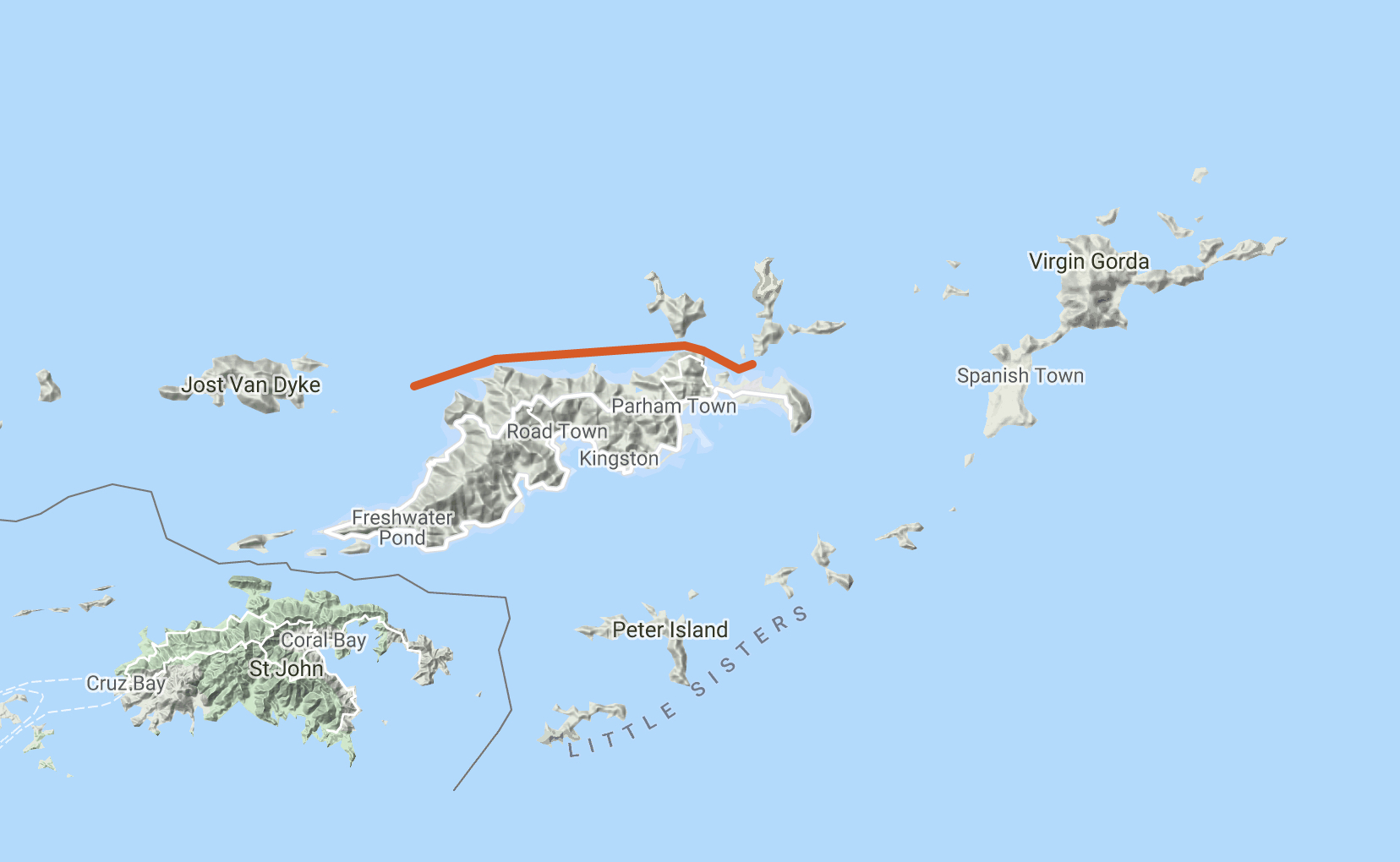 HPYF Sailing Jost Van Dyke to Trellis Bay