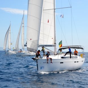 The winning team, HPYF sailing