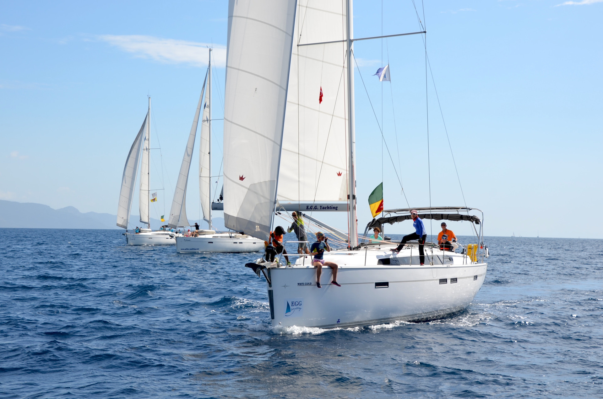 The winning team, HPYF sailing