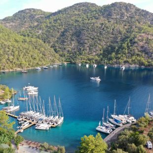 HPYF sailing regatta fleet in Gocek Bay